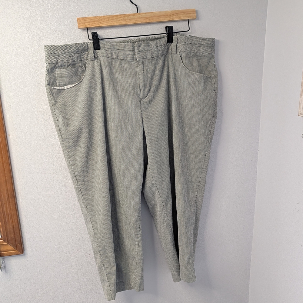 INC International‎ Concepts Striped Cropped Pants | Women’s 20W